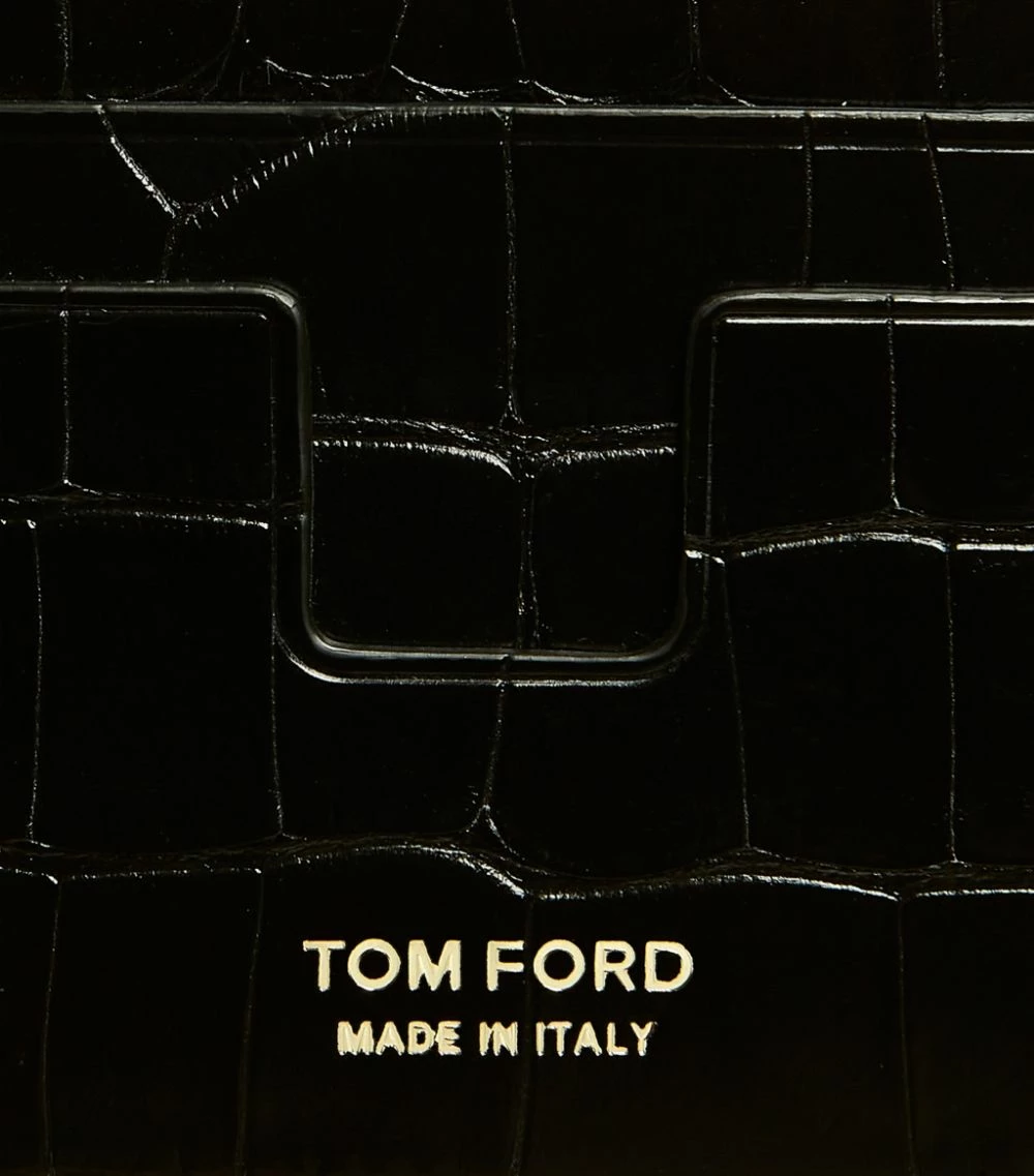 TOM FORD Aligator Card Holder BLK BLK Cardholders 3 TOM FORD Aligator Card Holder BLK BLK Cardholders - Image 3