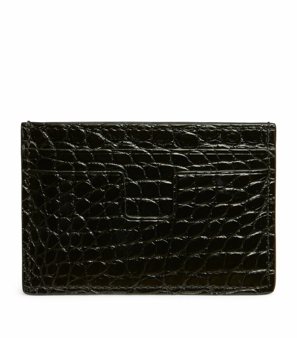 TOM FORD Aligator Card Holder BLK BLK Cardholders 2 TOM FORD Aligator Card Holder BLK BLK Cardholders - Image 2