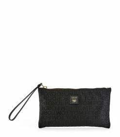 TOM FORD All-Over Logo Flat Travel Pouch U9000 Pouches