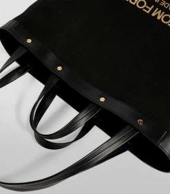 TOM FORD Canvas T Screw Tote Bag C9203 Top Handle Bags -Tom Ford Store tom ford canvas t screw tote bag 16454898 31894459 1000