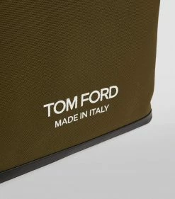 TOM FORD Canvas T Screw Tote Bag C4101 Top Handle Bags -Tom Ford Store tom ford canvas t screw tote bag 16455526 31894477 1000