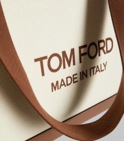 TOM FORD Canvas T Screw Tote Bag C7713 Tote Bags -Tom Ford Store tom ford canvas t screw tote bag 17288007 35320105 1000