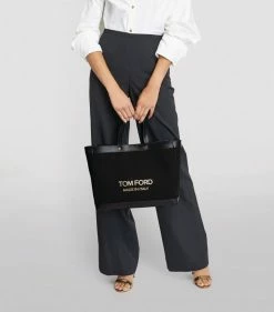 TOM FORD Canvas T Screw Tote Bag C9203 Tote Bags -Tom Ford Store tom ford canvas t screw tote bag 17291746 35343717 1000