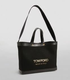 TOM FORD Canvas T Screw Tote Bag C9203 Tote Bags -Tom Ford Store tom ford canvas t screw tote bag 17291746 35344558 1000