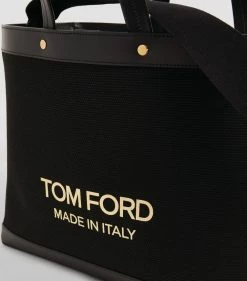 TOM FORD Canvas T Screw Tote Bag C9203 Tote Bags -Tom Ford Store tom ford canvas t screw tote bag 17291746 35344581 1000