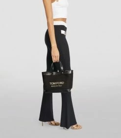 TOM FORD Canvas T Screw Tote Bag C9203 Tote Bags -Tom Ford Store tom ford canvas t screw tote bag 17292634 35343722 1000