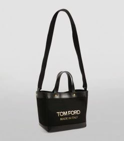 TOM FORD Canvas T Screw Tote Bag C9203 Tote Bags -Tom Ford Store tom ford canvas t screw tote bag 17292634 35344568 1000
