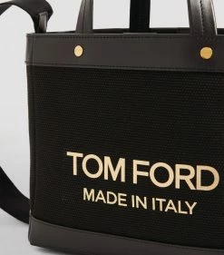 TOM FORD Canvas T Screw Tote Bag C9203 Tote Bags -Tom Ford Store tom ford canvas t screw tote bag 17292634 35344588 1000