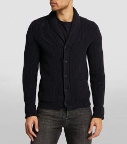 TOM FORD Cashmere Shawl Cardigan 402 DK BLU SLD Cardigans 8 TOM FORD Cashmere Shawl Cardigan 402 DK BLU SLD Cardigans -Tom Ford Store tom ford cashmere shawl cardigan 16905379 33533167 1000
