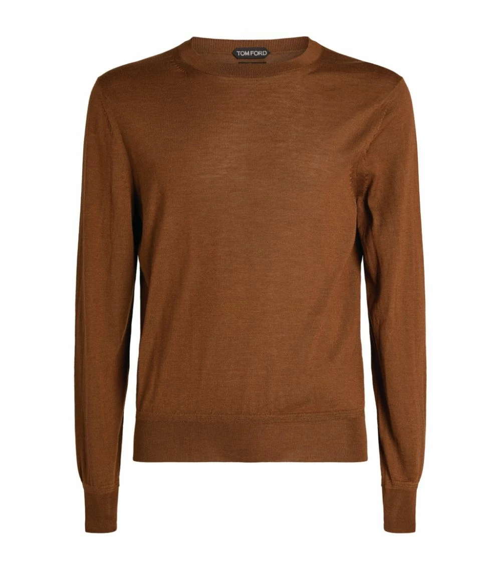 TOM FORD Cashmere-Silk Sweater 202 DK BRW SLD Jumpers 1 TOM FORD Cashmere-Silk Sweater 202 DK BRW SLD Jumpers
