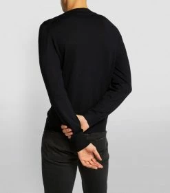 TOM FORD Cashmere-Silk Sweater 001 BLK SLD Jumpers -Tom Ford Store tom ford cashmere silk sweater 17531589 37196039 1000