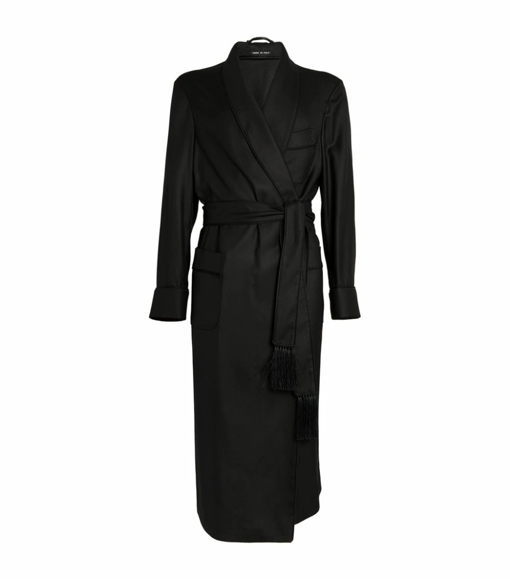 TOM FORD Cashmere Twill Robe 001 BLK SLD Dressing Gowns 1 TOM FORD Cashmere Twill Robe 001 BLK SLD Dressing Gowns
