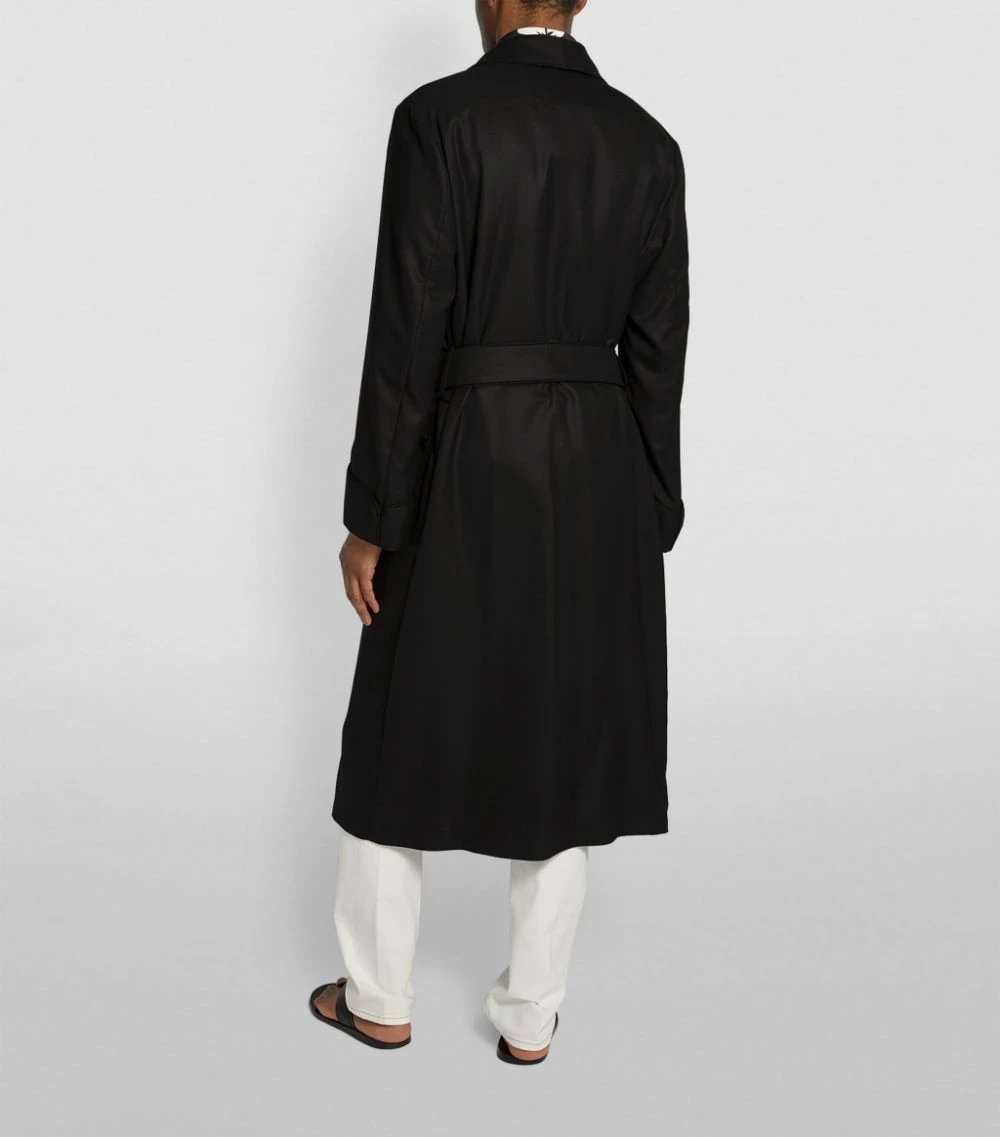 TOM FORD Cashmere Twill Robe 001 BLK SLD Dressing Gowns 4 TOM FORD Cashmere Twill Robe 001 BLK SLD Dressing Gowns - Image 4