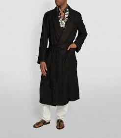 TOM FORD Cashmere Twill Robe 001 BLK SLD Dressing Gowns 8 TOM FORD Cashmere Twill Robe 001 BLK SLD Dressing Gowns -Tom Ford Store tom ford cashmere twill robe 16778343 33024379 1000