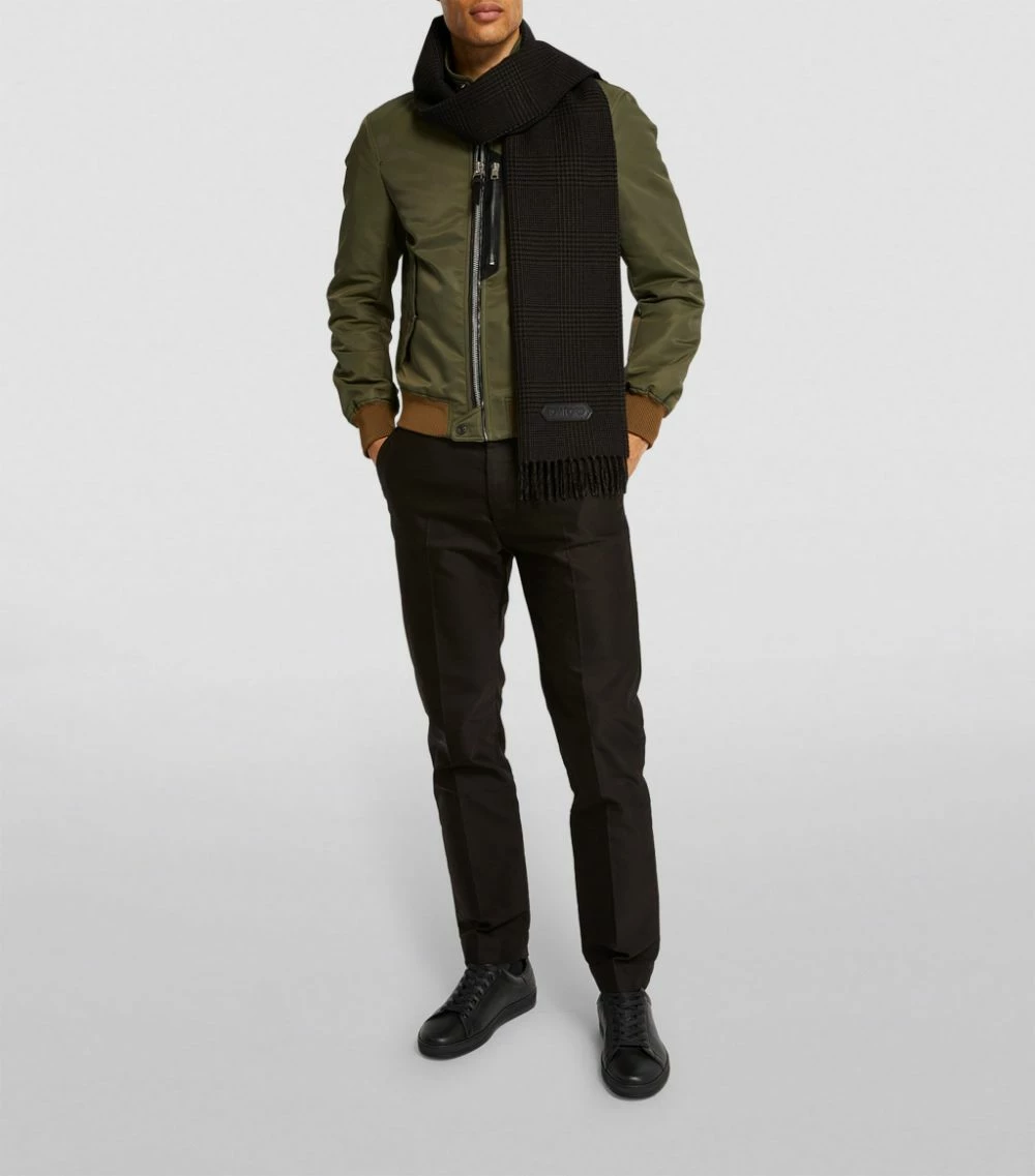TOM FORD Cashmere-Wool Scarf 306 DK GRN CK Scarves 2 TOM FORD Cashmere-Wool Scarf 306 DK GRN CK Scarves - Image 2