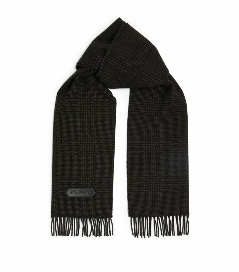 TOM FORD Cashmere-Wool Scarf 306 DK GRN CK Scarves 1 TOM FORD Cashmere-Wool Scarf 306 DK GRN CK Scarves