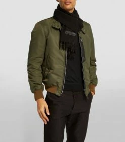 TOM FORD Cashmere-Wool Scarf 306 DK GRN CK Scarves 9 TOM FORD Cashmere-Wool Scarf 306 DK GRN CK Scarves -Tom Ford Store tom ford cashmere wool scarf 17532616 37302229 1000