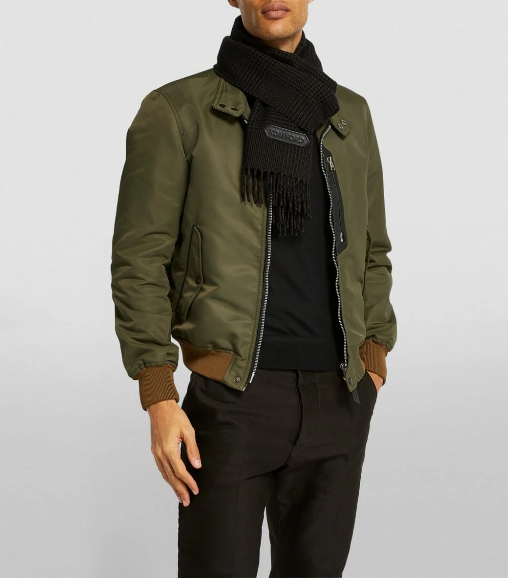 TOM FORD Cashmere-Wool Scarf 306 DK GRN CK Scarves 5 TOM FORD Cashmere-Wool Scarf 306 DK GRN CK Scarves - Image 5