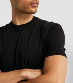 TOM FORD Classic T-Shirt 001 BLK SLD Printed T-Shirts -Tom Ford Store tom ford classic t shirt 16904285 33534552 1000