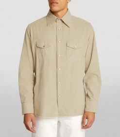 TOM FORD Corduroy Shirt 272 LT BGE SLD Casual Shirts -Tom Ford Store tom ford corduroy shirt 17220248 34866348 1000