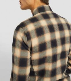 TOM FORD Cotton Check Shirt 266 MD BGE CK Casual Shirts -Tom Ford Store tom ford cotton check shirt 17532618 37269308 1000