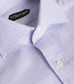 TOM FORD Cotton Check Slim-Fit Shirt 426 MD BLU CK Formal Shirts -Tom Ford Store tom ford cotton check slim fit shirt 17532607 36808037 1000