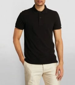 TOM FORD Cotton Polo Shirt 001 BLK SLD Polo Shirts -Tom Ford Store tom ford cotton polo shirt 16904289 33532976 1000