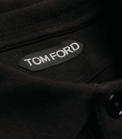 TOM FORD Cotton Polo Shirt 001 BLK SLD Polo Shirts -Tom Ford Store tom ford cotton polo shirt 16904289 33532988 1000