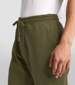 TOM FORD Cotton Sweatpants 302 DK GRN SLD -Tom Ford Store tom ford cotton sweatpants 16999157 33868103 1000
