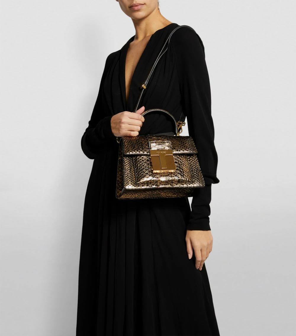 TOM FORD Croc-Embossed Leather 001 Top-Handle Bag U2006 Top Handle Bags 2 TOM FORD Croc-Embossed Leather 001 Top-Handle Bag U2006 Top Handle Bags - Image 2