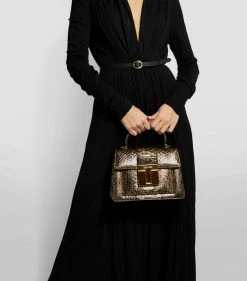 TOM FORD Croc-Embossed Leather 001 Top-Handle Bag U2006 Top Handle Bags 12 TOM FORD Croc-Embossed Leather 001 Top-Handle Bag U2006 Top Handle Bags -Tom Ford Store tom ford croc embossed leather 001 top handle bag 16455509 31894400 1000