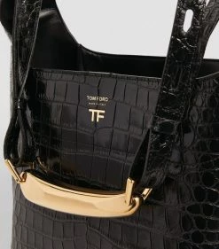 TOM FORD Croc-Embossed Shoulder Bag u9000 Shoulder Bags -Tom Ford Store tom ford croc embossed shoulder bag 17288009 35319318 1000