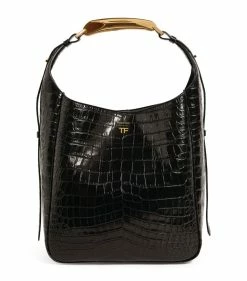 TOM FORD Croc-Embossed Shoulder Bag u9000 Shoulder Bags