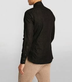 TOM FORD Denim Leisure Shirt 022 DK GRY SLD Casual Shirts -Tom Ford Store tom ford denim leisure shirt 17377612 35841182 1000