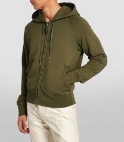 TOM FORD Garment-Dyed Hoodie 312 MD GRN SLD Hoodies -Tom Ford Store tom ford garment dyed hoodie 16999155 33866727 1000