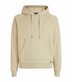 TOM FORD Garment-Dyed Hoodie 272 LT BGE SLD Hoodies
