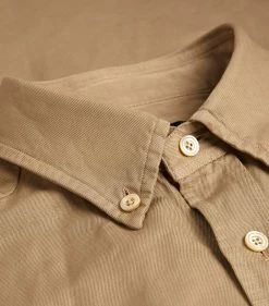 TOM FORD Garment-Dyed Shirt 262 MD BGE SLD Casual Shirts -Tom Ford Store tom ford garment dyed shirt 17532621 37543190 1000