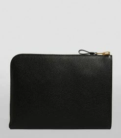 TOM FORD Large Leather Zipped Pouch BLKBLACK Pouches 11 TOM FORD Large Leather Zipped Pouch BLKBLACK Pouches -Tom Ford Store tom ford large leather zipped pouch 15096948 25649116 1000