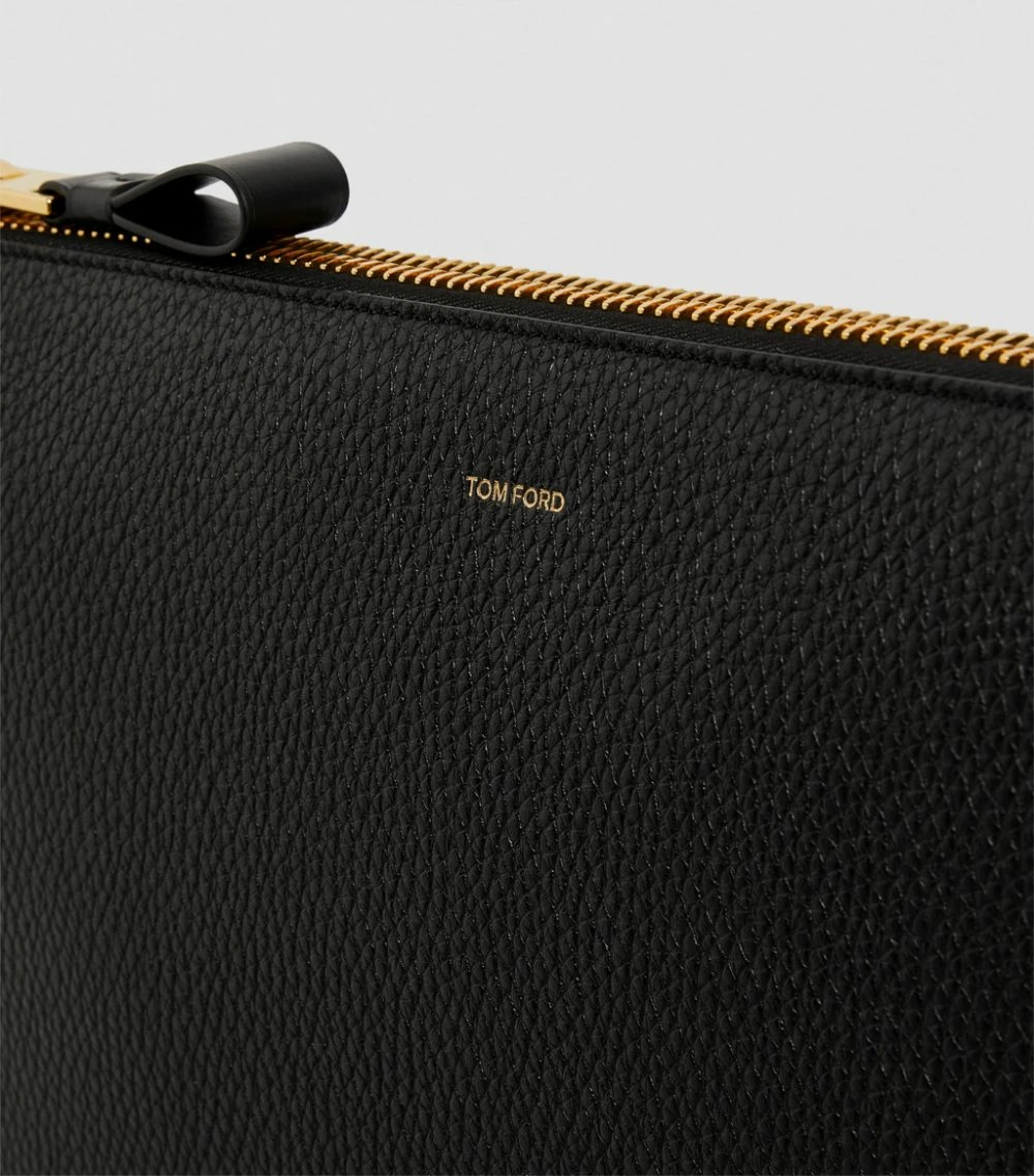 TOM FORD Large Leather Zipped Pouch BLKBLACK Pouches 6 TOM FORD Large Leather Zipped Pouch BLKBLACK Pouches - Image 6