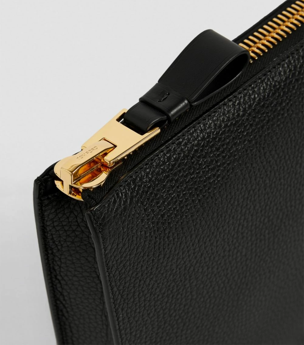 TOM FORD Large Leather Zipped Pouch BLKBLACK Pouches 8 TOM FORD Large Leather Zipped Pouch BLKBLACK Pouches - Image 8