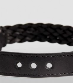 TOM FORD Leather Braided Bracelet BSV BLK Bracelets -Tom Ford Store tom ford leather braided bracelet 16625576 32338164 1000