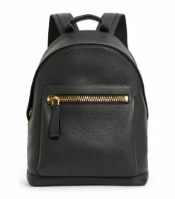 TOM FORD Leather Buckley Backpack BLK BLACK Backpacks