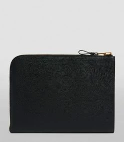 TOM FORD Leather Buckley Zip Pouch BLK BLK Pouches -Tom Ford Store tom ford leather buckley zip pouch 14823498 25389658 1000