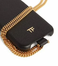 TOM FORD Leather Chain Phone Case U9000 Mobile Phone Accessories 5 TOM FORD Leather Chain Phone Case U9000 Mobile Phone Accessories -Tom Ford Store tom ford leather chain phone case 17550686 36311547 1000