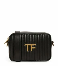 TOM FORD Leather Quilted TF Camera Bag u9000 Camera Bags