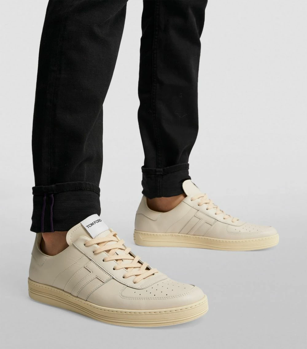 TOM FORD Leather Radcliffe Low-Top Sneakers U1002 MARBLE 2 TOM FORD Leather Radcliffe Low-Top Sneakers U1002 MARBLE - Image 2