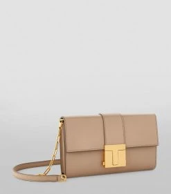 TOM FORD Leather T Clasp Bag U8006 Shoulder Bags -Tom Ford Store tom ford leather t clasp bag 16456076 31894608 1000