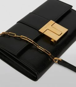 TOM FORD Leather T-Clasp Chain Shoulder Bag u9000 Shoulder Bags -Tom Ford Store tom ford leather t clasp chain shoulder bag 16455532 31893140 1000