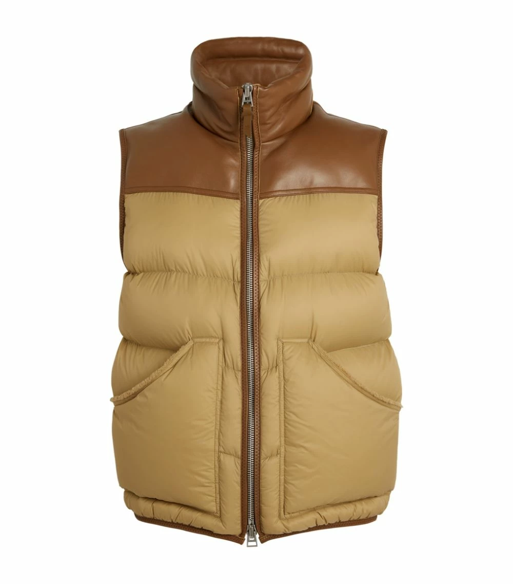 TOM FORD Lightweight Quilted Gilet 272 LT BGE SLD Gilets 1 TOM FORD Lightweight Quilted Gilet 272 LT BGE SLD Gilets