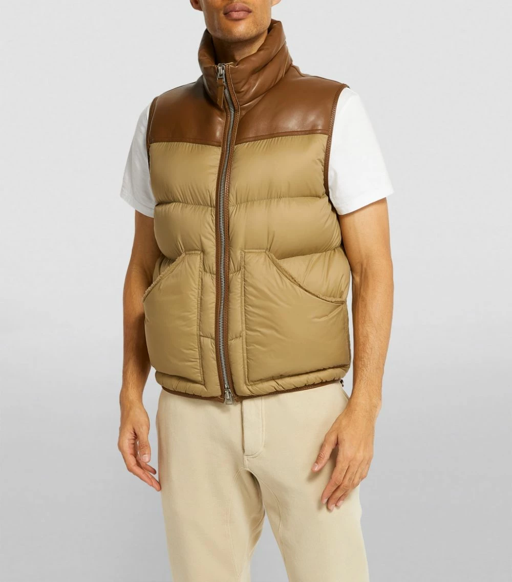TOM FORD Lightweight Quilted Gilet 272 LT BGE SLD Gilets 3 TOM FORD Lightweight Quilted Gilet 272 LT BGE SLD Gilets - Image 3
